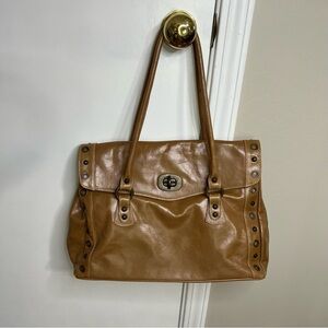 Zerimar Brown Leather Handbag